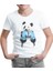Panda - Boks Beyaz Çocuk Tshirt 1