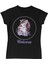Unicorn Çiçek Anneler Günü Siyah Bayan Tshirt 1