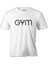 Bodybuilding - Gym With A Bar Beyaz Erkek Tshirt 1