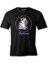 Unicorn Çiçek Anneler Günü Siyah Unisex Tshirt 1