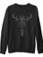 Burç - Scorpio Tatoo Siyah Erkek Kalın Sweatshirt 1