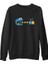Pac-Man - Kurabiye Canavarı Siyah Erkek Kalın Sweatshirt 1