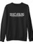 Not Arguing Siyah Erkek Kalın Sweatshirt 1