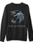 The Witcher - Wolf Siyah Erkek Kalın Sweatshirt 1