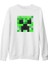 Minecraft 4 Beyaz Kalın Sweatshirt 1