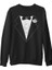 Damat - Groom Suit Siyah Erkek Kalın Sweatshirt 1