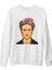 Frida Kahlo 1 Beyaz Kalın Sweatshirt 1