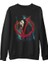 V For Vendetta - Give Him A Mask Siyah Erkek Kalın Sweatshirt 1