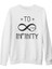 To Infinity Beyaz Kalın Sweatshirt 1
