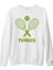 Tenis - Raket Beyaz Kalın Sweatshirt 1