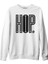 Hip Hop With Io Beyaz Erkek Kalın Sweatshirt 1