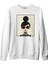 Girl By Circles Beyaz Erkek Kalın Sweatshirt 1