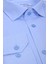 Erkek Açık Mavi Armürlü Uzun Kollu %100 Pamuklu Gömlek,OT-C-20159 2