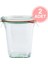545 ml Kare Cam Saklama Kavanozu 2 Adet 1