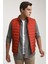 Regular Fit Kiremit Dik Yaka Elyaf Dolgulu Mevsimlik Fermuarlı Yelek Mont 7HF07ORT42611 1