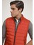 Regular Fit Kiremit Dik Yaka Elyaf Dolgulu Mevsimlik Fermuarlı Yelek Mont 7HF07ORT42611 3