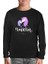 Unicorn Anneler Günü Siyah Çocuk Sweatshirt 2