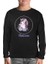 Unicorn Çiçek Anneler Günü Siyah Çocuk Sweatshirt 2