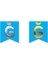Çift Taraflı Harf Banner Gold/gümüş Mavi Ğ 1