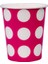 Niceplast Karton Bardak Pembe Puantiyeli 8'li 1