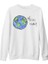 Hello World - Earth Beyaz Kalın Sweatshirt 1