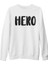 My Hero - Hero Beyaz Kalın Sweatshirt 1