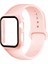 Apple Watch Uyumlu 4-5-6 40MM Silikon Kordon Kayış ve Ekran Koruyucu Kılıf 1