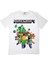 Minecraft Çocuk T-Shirt Beyaz Unisex 3