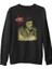 Che Guevara - Puro Siyah Erkek Kalın Sweatshirt 1