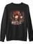 Attack On Titan Siyah Erkek Kalın Sweatshirt 1