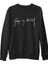Atatürk - Gazi Mustafa Kemal Siyah Erkek Kalın Sweatshirt 1