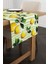 Sarı Yeşil Limon Desenli Dijital Baskılı Runner 2