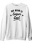 Super Cool Mom Beyaz Unisex Kalın Sweatshirt 1