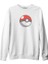 Pokemon - Pokeball Beyaz Kalın Sweatshirt 1