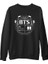 Bts - Logo Siyah Erkek Kalın Sweatshirt 1