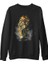 Kaplan 2 Siyah Erkek Kalın Sweatshirt 1