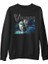Vikings - Ragnar & Lagertha Siyah Erkek Kalın Sweatshirt 1