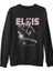 Elvis Presley - The Legend Siyah Erkek Kalın Sweatshirt 1