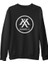 Monsta x - Logo Siyah Erkek Kalın Sweatshirt 1