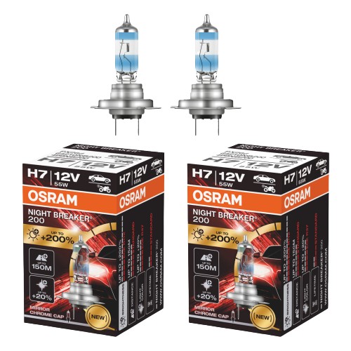 Osram Night Breaker 200 H7 Ampül 2 Adet - %200 Fazla Işık Fiyatı