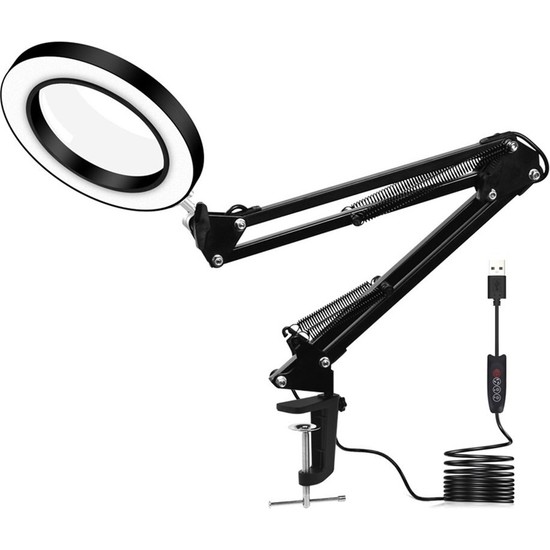 Valkyrie Katlanabilir Ayarlanabilir LED Işıklı Masaüstü Büyüteç