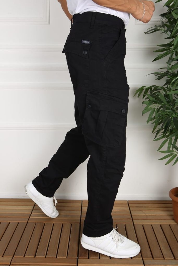 Frankness Jeans Pacos Kargo Pantolon Rahat Kesim Erkek Kargo Pantolon görsel 5