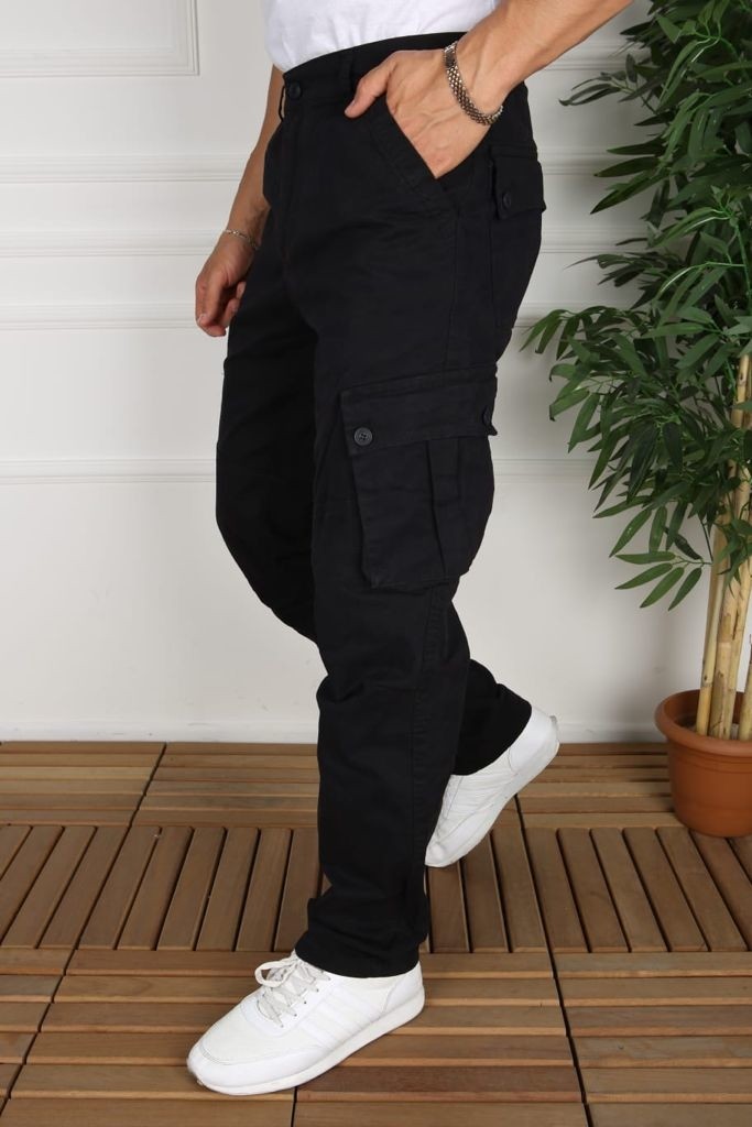 Frankness Jeans Pacos Kargo Pantolon Rahat Kesim Erkek Kargo Pantolon görsel 6