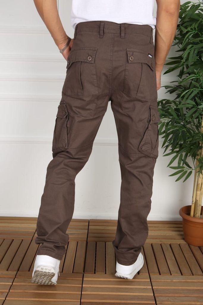Frankness Jeans Pacos Kargo Pantolon Rahat Kesim Erkek Kargo Pantolon görsel 4