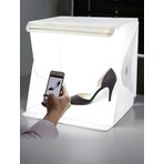 Benturk LED Işıklı Ürün Fotoğraf Çekim Çadırı Taşınabilir Beyaz Işık 23X24X30 cm  - H117244
