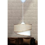 Eslight Modern Rüzgar Tekli Sarkıt Avize Hasır Dokulu Kahverengi 30 cm Enerji Tasarruflu Dekoratif