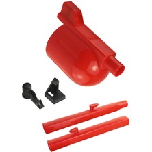 Parmis Fantom P 1200 Pratik Süpürge Kırmızı Toz Haznesi Boru Tırnak ve Karşılığı HT-DSP0005-SET2-1