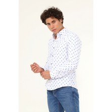 Ymz Moda Gömlek Erkek Uzun Kol Desenli