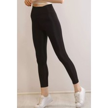 Mf Wearr Yüksekbel Disko Tayt Siyah