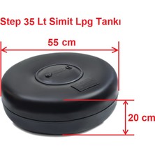 Step Simit Lpg Tankı 35 Litre Ø 550 x H 200 x 30 ° Derece